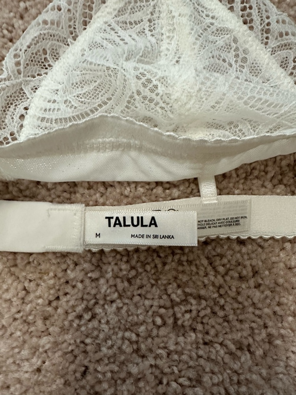 Aritzia Talula Sheer Lace Bralette - Picture 2 of 5